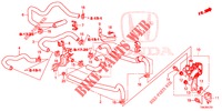 WATERSLANG/VERWARMING KANAAL (2.0L) (LH) voor Honda CR-V 2.0 COMFORT 5 deuren 6-versnellings handgeschakelde versnellingsbak 2013