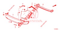ACHTER BUMPER  voor Honda CR-V 2.0 ELEGANCE L 5 deuren 5-traps automatische versnellingsbak 2013