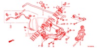 ACHTER ONDER ARM/RADIUS STANG  voor Honda CR-V 2.0 ELEGANCE L 5 deuren 5-traps automatische versnellingsbak 2013