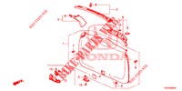 ACHTERKLEP VOERING/ ACHTER PANEEL VOERING(2DE)  voor Honda CR-V 2.0 ELEGANCE L 5 deuren 5-traps automatische versnellingsbak 2013