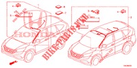 BEDRADINGSBUNDEL (LH) (4) voor Honda CR-V 2.0 ELEGANCE L 5 deuren 5-traps automatische versnellingsbak 2013