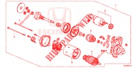 STARTMOTOR (DENSO) (2.0L) (1) voor Honda CR-V 2.0 ELEGANCE L 5 deuren 5-traps automatische versnellingsbak 2013