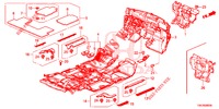 VLOERMAT/ISOLATOR  voor Honda CR-V 2.0 ELEGANCE L 5 deuren 5-traps automatische versnellingsbak 2013