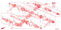 VOOR AANDRIJFAS/HALVE AS (2.0L) voor Honda CR-V 2.0 ELEGANCE L 5 deuren 5-traps automatische versnellingsbak 2013