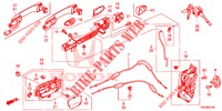 VOOR PORTIER SLOTEN/BUITEN HENDEL  voor Honda CR-V 2.0 ELEGANCE L 5 deuren 5-traps automatische versnellingsbak 2013