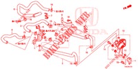 WATERSLANG/VERWARMING KANAAL (2.0L) (LH) voor Honda CR-V 2.0 ELEGANCE L 5 deuren 5-traps automatische versnellingsbak 2013