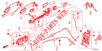 VOOR PORTIER SLOTEN/BUITEN HENDEL  voor Honda CR-V 2.0 EXECUTIVE 5 deuren 6-versnellings handgeschakelde versnellingsbak 2013