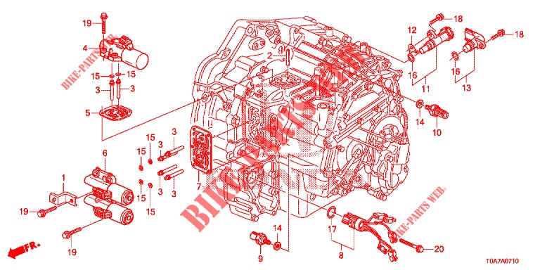 ONTLUCHTREGEL SOLENOIDE KLEP (2.0L) (2.4L) voor Honda CR-V 2.0 EXECUTIVE 5 deuren 5-traps automatische versnellingsbak 2013