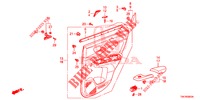 ACHTER PORTIER VOERING(4DE)  voor Honda CR-V 2.0 ELEGANCE 5 deuren 5-traps automatische versnellingsbak 2014