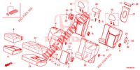 ACHTER ZITTING/VEILIGHEIDSGORDEL(2DE)  voor Honda CR-V 2.0 ELEGANCE 5 deuren 5-traps automatische versnellingsbak 2014