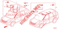 BEDRADINGSBUNDEL (LH) (4) voor Honda CR-V 2.0 ELEGANCE 5 deuren 5-traps automatische versnellingsbak 2014