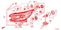 KOPLAMP  voor Honda CR-V 2.0 ELEGANCE 5 deuren 5-traps automatische versnellingsbak 2014