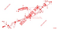 UITLAATPIJP/GELUIDDEMPER (2.0L) voor Honda CR-V 2.0 ELEGANCE 5 deuren 5-traps automatische versnellingsbak 2014