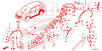 ZIJ DORPEL VERSIERING/BESCHERMER  voor Honda CR-V 2.0 ELEGANCE 5 deuren 5-traps automatische versnellingsbak 2014