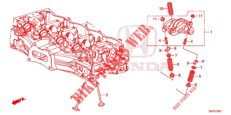 KLEP/ZWAAI ARM (2.0L) voor Honda CR-V 2.0 ELEGANCE 5 deuren 5-traps automatische versnellingsbak 2014