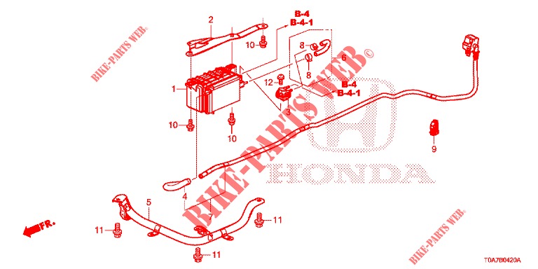 KOOLSTOFBUS  voor Honda CR-V 2.0 ELEGANCE 5 deuren 5-traps automatische versnellingsbak 2014