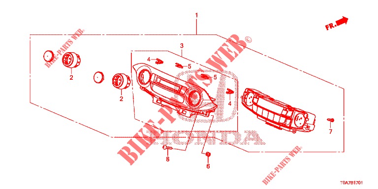 REGELAAR AUTOMATISCHE    AIRCO(1)  voor Honda CR-V 2.0 ELEGANCE 5 deuren 5-traps automatische versnellingsbak 2014