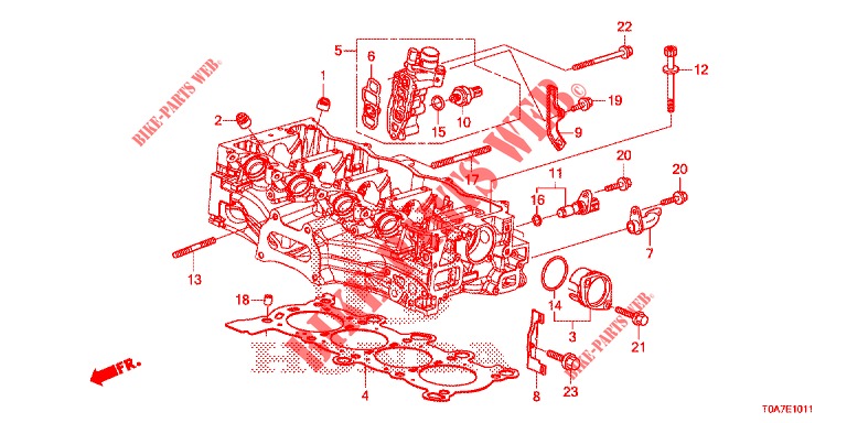SPOEL KLEP/ OLIEDRUKSENSOR (2.0L) voor Honda CR-V 2.0 ELEGANCE 5 deuren 5-traps automatische versnellingsbak 2014