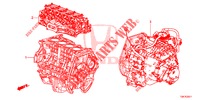 MOTOR MONTAGE/VERSNELLINGSBAKSAMENSTEL (2.0L) voor Honda CR-V 2.0 ELEGANCE L 5 deuren 5-traps automatische versnellingsbak 2014