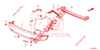 ACHTER BUMPER  voor Honda CR-V 2.0 EXCLUSIVE NAVI 5 deuren 6-versnellings handgeschakelde versnellingsbak 2014