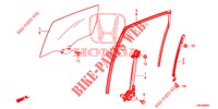 ACHTER PORTIER RAMEN/REGELAAR  voor Honda CR-V 2.0 EXCLUSIVE NAVI 5 deuren 6-versnellings handgeschakelde versnellingsbak 2014