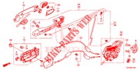 ACHTER PORTIER SLOTEN/BUITEN HENDEL  voor Honda CR-V 2.0 EXCLUSIVE NAVI 5 deuren 6-versnellings handgeschakelde versnellingsbak 2014