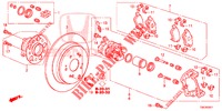ACHTER REM (2) voor Honda CR-V 2.0 EXCLUSIVE NAVI 5 deuren 6-versnellings handgeschakelde versnellingsbak 2014