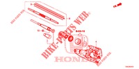 ACHTER RUITEWISSER  voor Honda CR-V 2.0 EXCLUSIVE NAVI 5 deuren 6-versnellings handgeschakelde versnellingsbak 2014