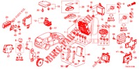 BEDIENINGSEENNEID (CABINE) (LH) (1) voor Honda CR-V 2.0 EXCLUSIVE NAVI 5 deuren 6-versnellings handgeschakelde versnellingsbak 2014
