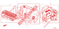 PAKKINGPAKKET/ VERSNELLINGSBAKSAMENSTEL (2.0L) voor Honda CR-V 2.0 EXCLUSIVE NAVI 5 deuren 6-versnellings handgeschakelde versnellingsbak 2014
