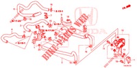 WATERSLANG/VERWARMING KANAAL (2.0L) (LH) voor Honda CR-V 2.0 EXCLUSIVE NAVI 5 deuren 6-versnellings handgeschakelde versnellingsbak 2014