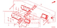 MIDDEN DISPLAY (LH) voor Honda CR-V 2.0 EXCLUSIVE NAVI 5 deuren 5-traps automatische versnellingsbak 2014