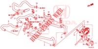 WATERSLANG/VERWARMING KANAAL (2.0L) (LH) voor Honda CR-V 2.0 EXCLUSIVE NAVI 5 deuren 5-traps automatische versnellingsbak 2014
