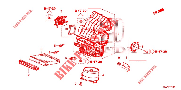 VERWARMING AANJAGER (LH) voor Honda CR-V 2.0 EXCLUSIVE NAVI 5 deuren 5-traps automatische versnellingsbak 2014