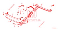 ACHTER BUMPER  voor Honda CR-V 2.0 S 5 deuren 6-versnellings handgeschakelde versnellingsbak 2014