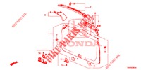 ACHTERKLEP VOERING/ ACHTER PANEEL VOERING(2DE)  voor Honda CR-V 2.0 S 5 deuren 6-versnellings handgeschakelde versnellingsbak 2014