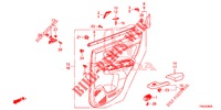 ACHTER PORTIER VOERING(4DE)  voor Honda CR-V 2.0 ELEGANCE 5 deuren 5-traps automatische versnellingsbak 2015