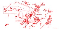 ACHTER ONDER ARM/RADIUS STANG  voor Honda CR-V 2.0 EXCLUSIVE NAVI 5 deuren 5-traps automatische versnellingsbak 2015