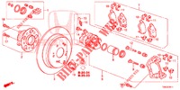 ACHTER REM (2) voor Honda CR-V 2.0 EXCLUSIVE NAVI 5 deuren 5-traps automatische versnellingsbak 2015