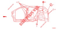 DOORVOERTULLE (LATERAL) voor Honda CR-V 2.0 EXCLUSIVE NAVI 5 deuren 5-traps automatische versnellingsbak 2015