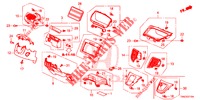INSTRUMENTEN AFWERKING (COTE DE CONDUCTEUR) (LH) voor Honda CR-V 2.0 EXCLUSIVE NAVI 5 deuren 5-traps automatische versnellingsbak 2015