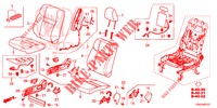 VOOR ZITTING/VEILIGHEIDSRIEMEN (D.) voor Honda CR-V 2.0 EXCLUSIVE NAVI 5 deuren 5-traps automatische versnellingsbak 2015