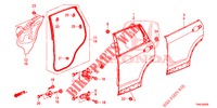ACHTER PORTIER PANELEN(4DE)  voor Honda CR-V 2.0 EXCLUSIVE L 5 deuren 5-traps automatische versnellingsbak 2015