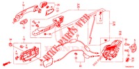 ACHTER PORTIER SLOTEN/BUITEN HENDEL  voor Honda CR-V 2.0 EXCLUSIVE L 5 deuren 5-traps automatische versnellingsbak 2015