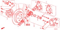 ACHTER REM (2) voor Honda CR-V 2.0 EXCLUSIVE L 5 deuren 5-traps automatische versnellingsbak 2015