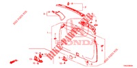 ACHTERKLEP VOERING/ ACHTER PANEEL VOERING(2DE)  voor Honda CR-V 2.0 EXCLUSIVE L 5 deuren 5-traps automatische versnellingsbak 2015