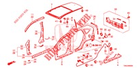 BUITEN PANELEN/DAK PANEEL  voor Honda CR-V 2.0 EXCLUSIVE L 5 deuren 5-traps automatische versnellingsbak 2015