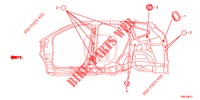 DOORVOERTULLE (LATERAL) voor Honda CR-V 2.0 EXCLUSIVE L 5 deuren 5-traps automatische versnellingsbak 2015