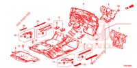 VLOERMAT/ISOLATOR (3) voor Honda CR-V 2.0 EXCLUSIVE L 5 deuren 5-traps automatische versnellingsbak 2015