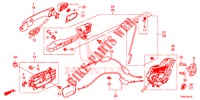 ACHTER PORTIER SLOTEN/BUITEN HENDEL  voor Honda CR-V 2.0 S 5 deuren 5-traps automatische versnellingsbak 2015